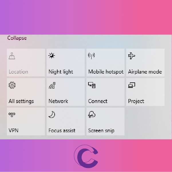 Cal Computer teaches handy shortcuts - Windows Logo Key A is for opening your quick settings