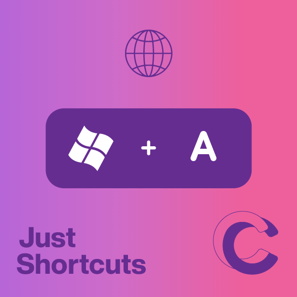 Cal Computer teaches handy shortcuts - Windows Logo Key A is for opening your quick settings
